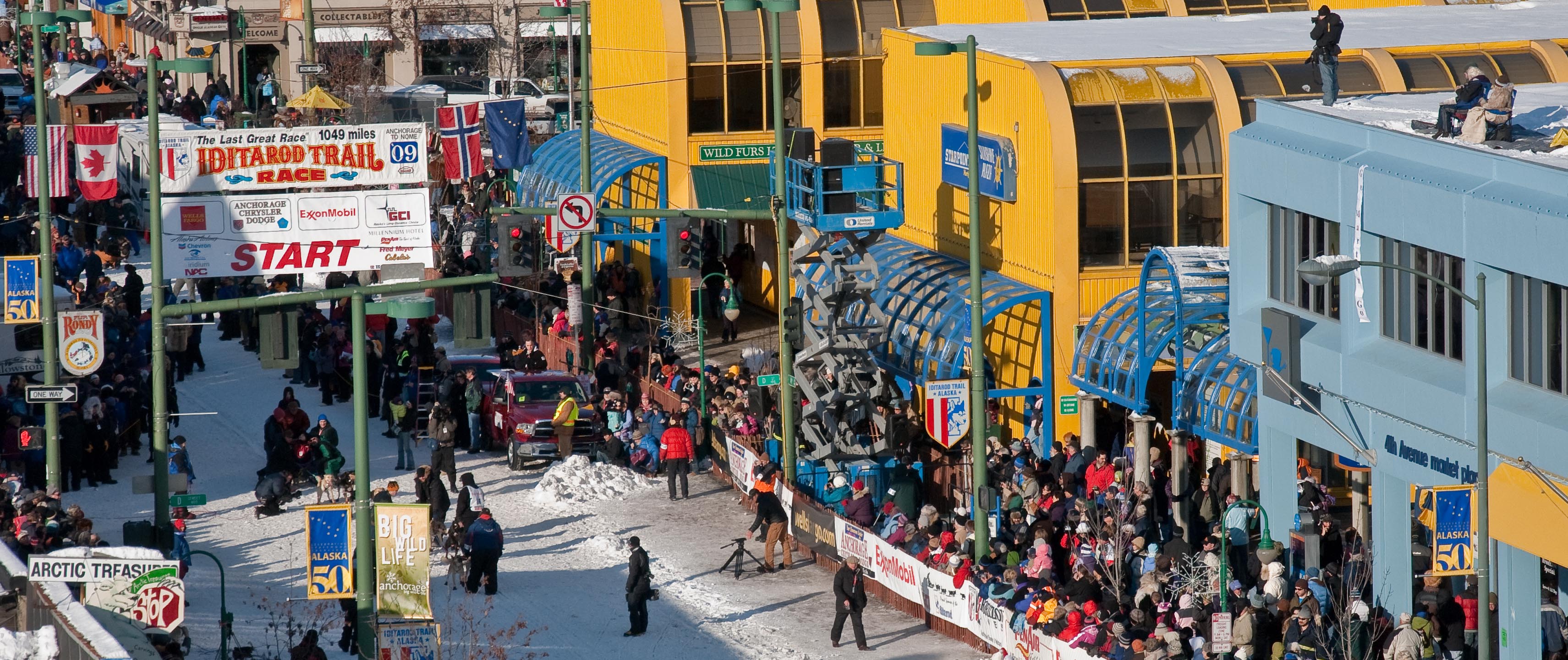 Anchorage start of 2009 Iditarod